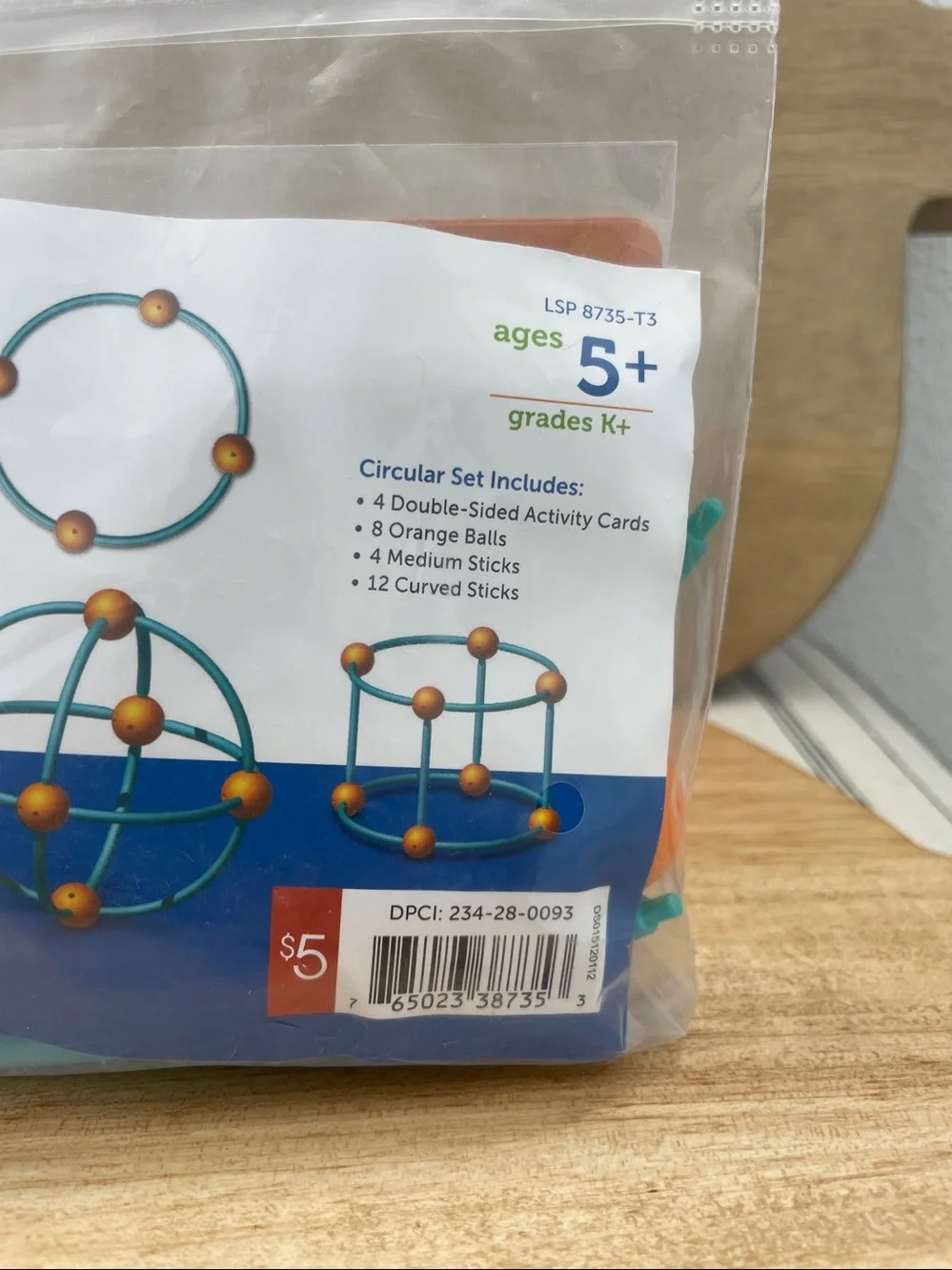 SALE! NWT Learning Resources Dive into Shapes Circles Kit Orange, Green, Blue